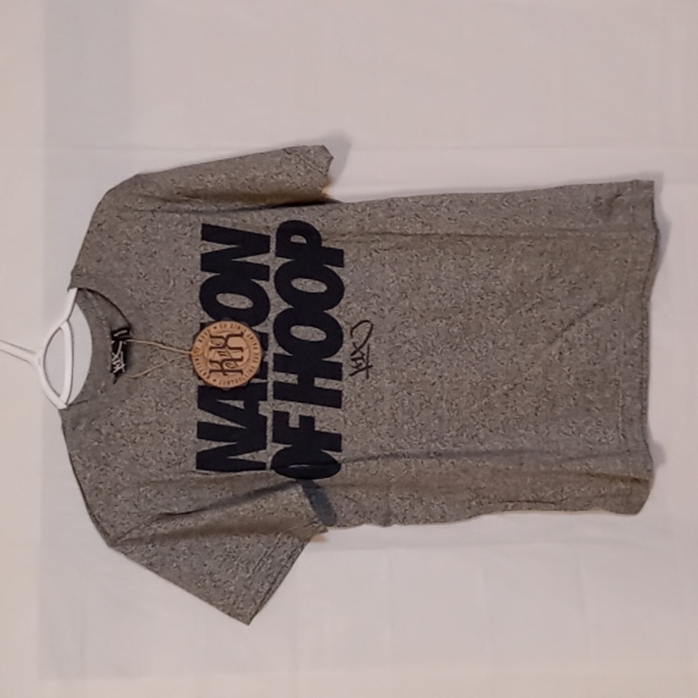 NWT Men's K1X Graphic Basketball Tee  'Nation of Hoop' Size M Grey / Black